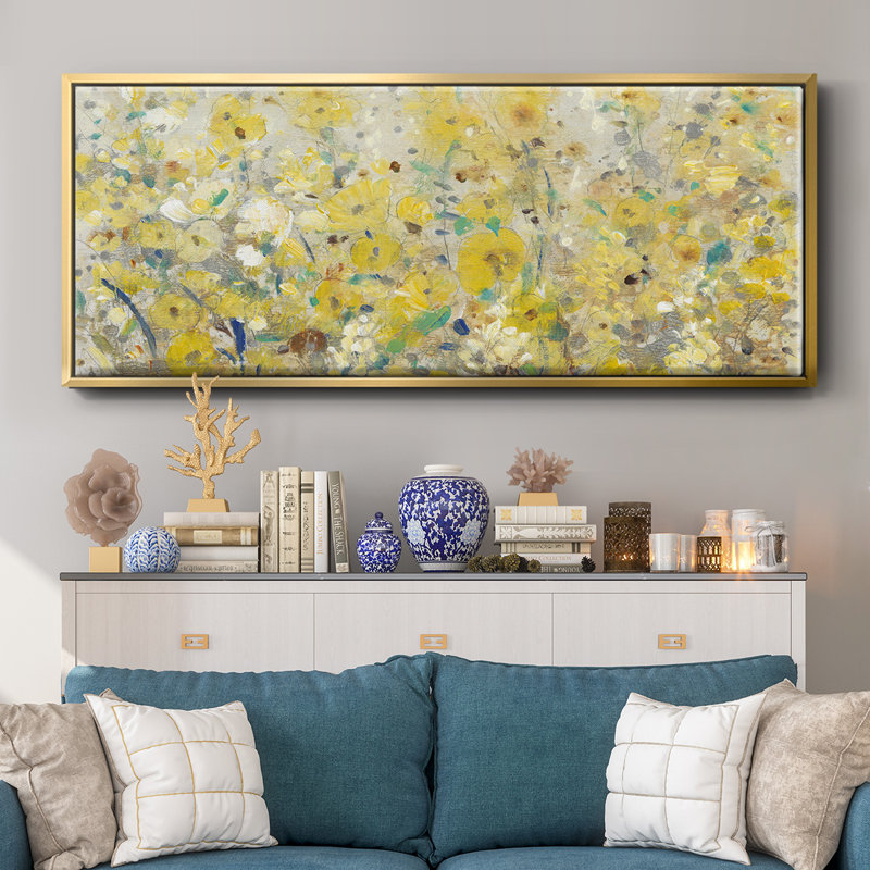«Cheerful Garden I», toile encadrée, H 20 po x l 50 po