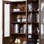 Bibliothèque entièrement en bois massif