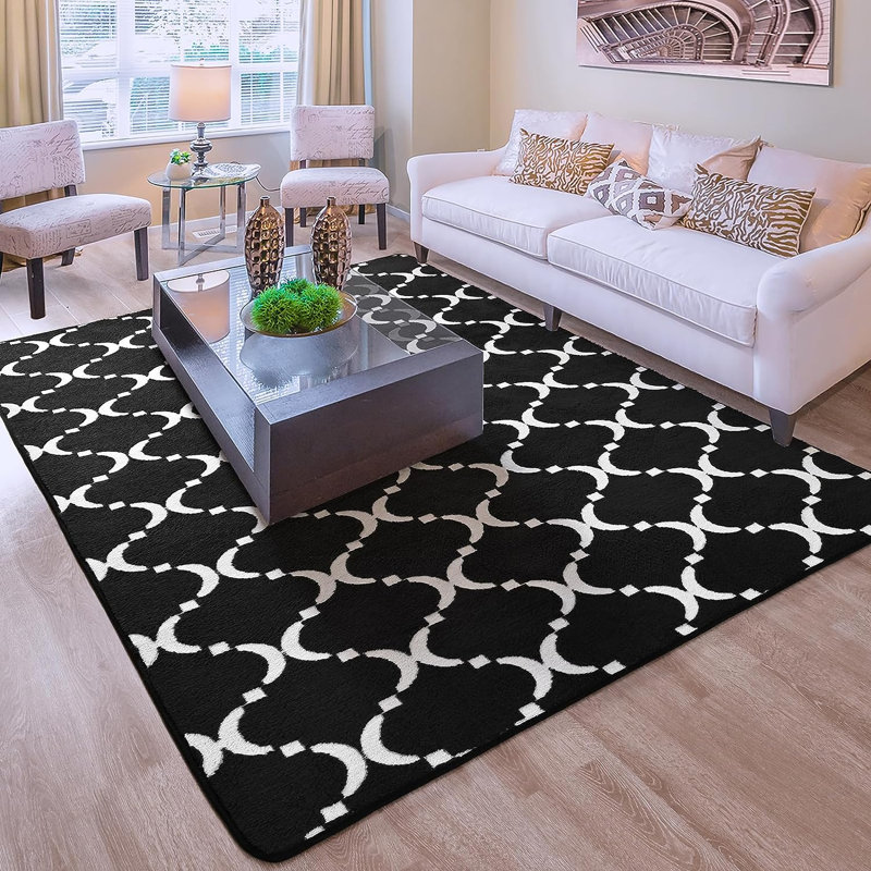 Geometric Indoor Rug, Rectangle 6' x 9'