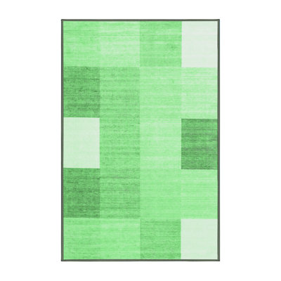 Washable Checkered Indoor Rug