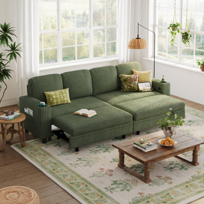 Upholstered Pull-out Sofa Bed