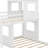 Twin Over Full House Bunk Beds For Kids, Wooden Loft Bed With Playhouse, Roof, Windows And Ladder-953289555