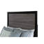 Lit simple avec une touche de design bicolore gris foncé et noir, fait de bois massif, incrustation de bois rustique, 4 lattes, profondeur de 78,4 po, largeur de 41,7 po, poids de 64,85 lb, hauteur de 60,34 po