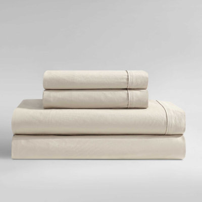 Calvin Klein Washed Cotton Percale Sheet Set