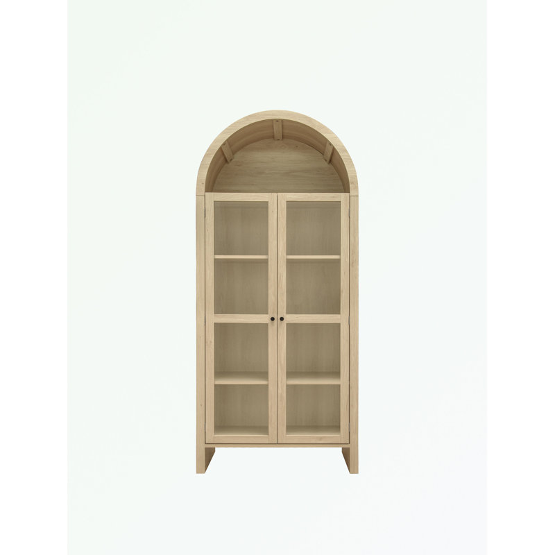 Tall Arched Storage sideboard with Adjustable Shelves