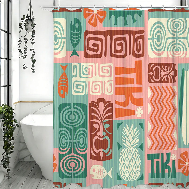 Rideaux de douche avec crochets inclus