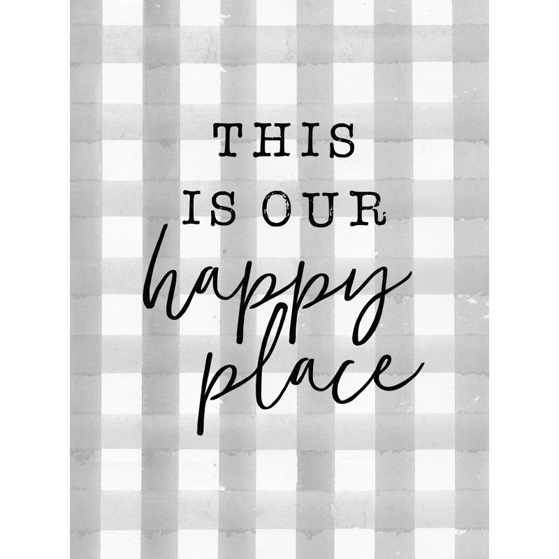 This Is Our Happy Place - Impression sur toile tendue, L 12 po x H 16 po