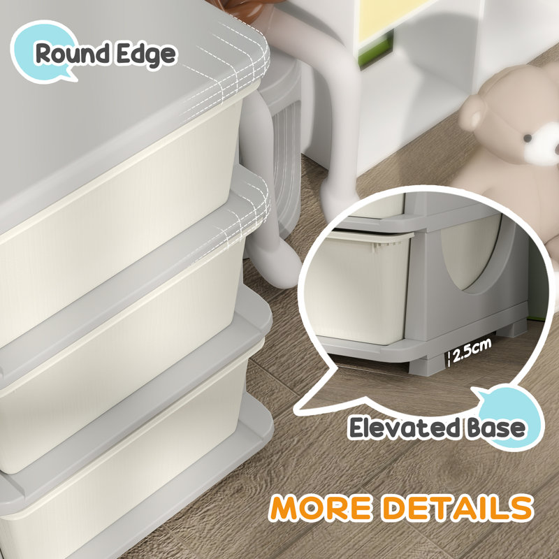 Bendet Toy Organiser, White