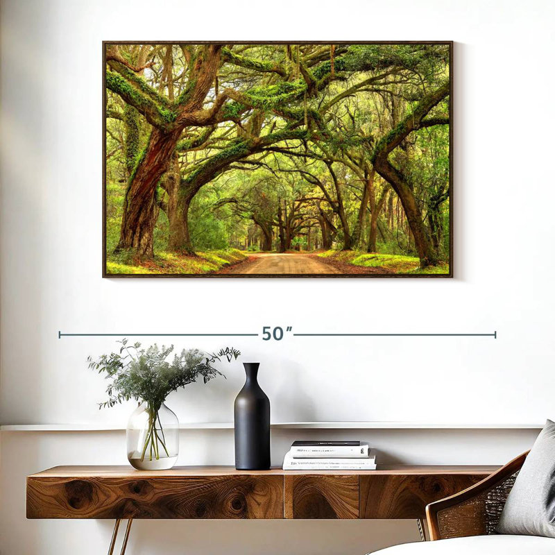 Charleston Oak Forest, Cadre flottant noyer, 40 po x 27 po