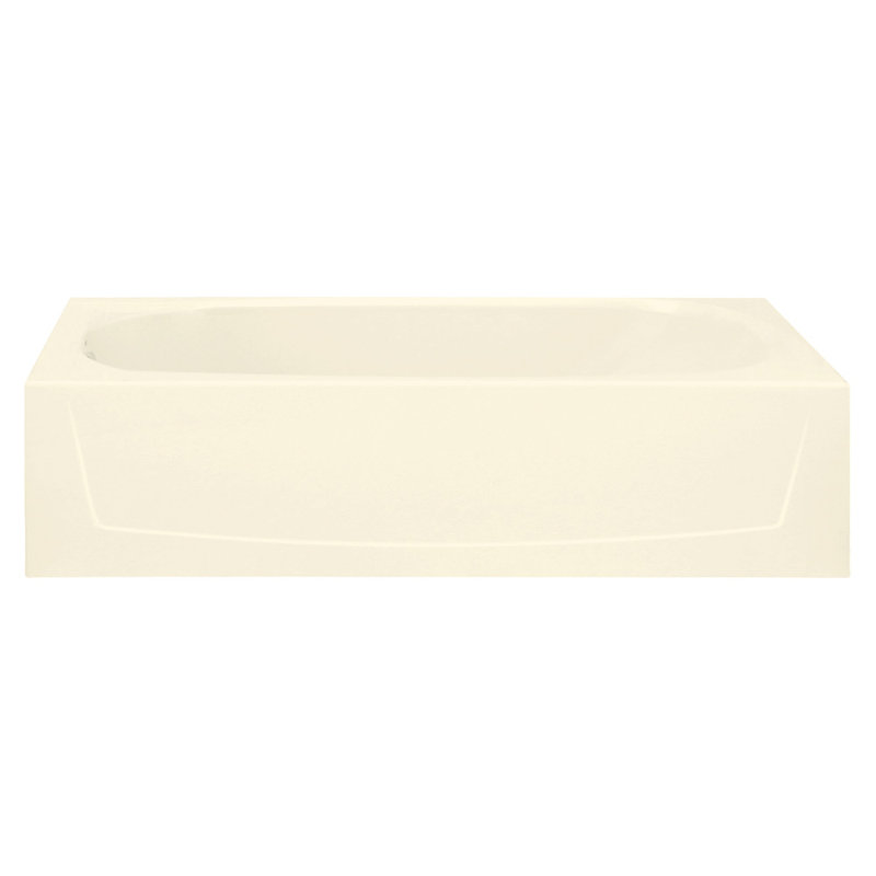 29'' L Alcove Soaking Bathtub, High Gloss Biscuit, Left