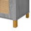 Garde-manger arqué 71 po en rotin-130477893