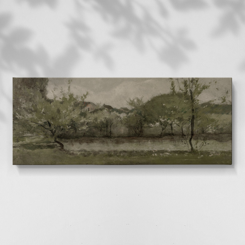 Série paysage - DCCCLVII - Toile tendue avec châssis - Prêt à accrocher, H 16 po x l 40 po