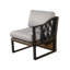 Canapé modulaire d'extérieur 5 pièces avec coussins