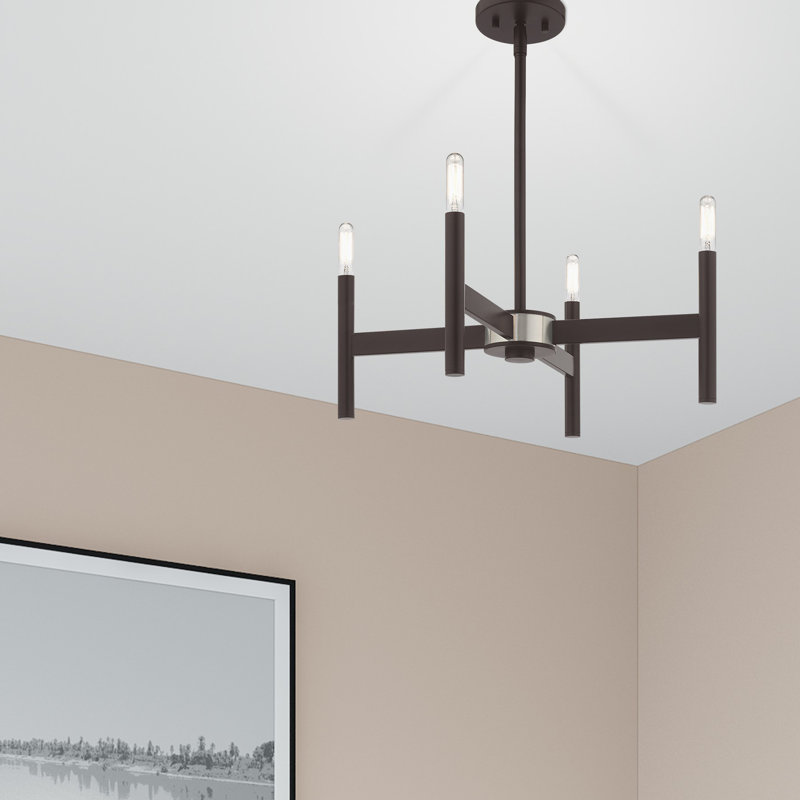 Martella 5-Light Chandelier, Bronze, 4 - Light