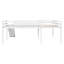 Lit mezzanine simple en L avec échelle et toboggan-674000106