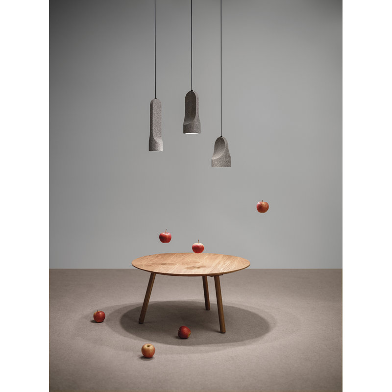 Parga Ceramic Pendant, No, 8.9'' H x 5.1'' W x 5.1" D, White
