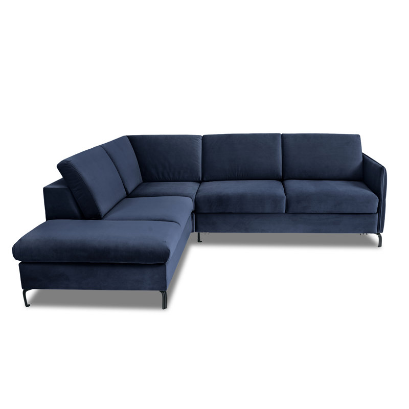 Ameyaa 4 Seater Velvet Sofa Bed