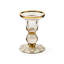 Sterling Check Large Glass Candlestick-406929575