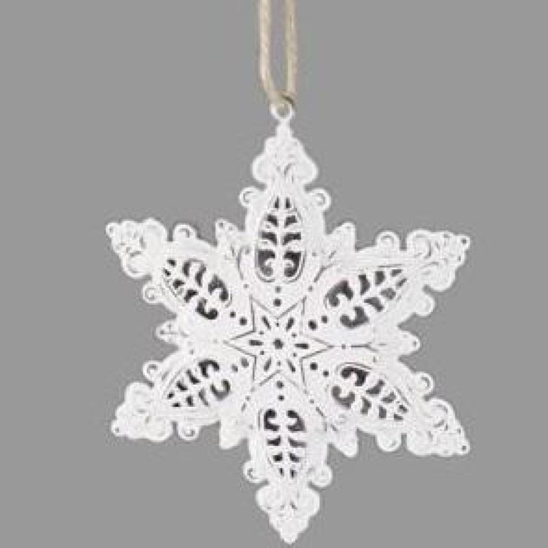 Ornement en métal flocon de neige