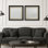«Minimalist Misty Lake and Pine Tree Landscape Neutral Asian Inspired Scenery Decor», impression encadrée sur papier, chambre principale, 2 pièces