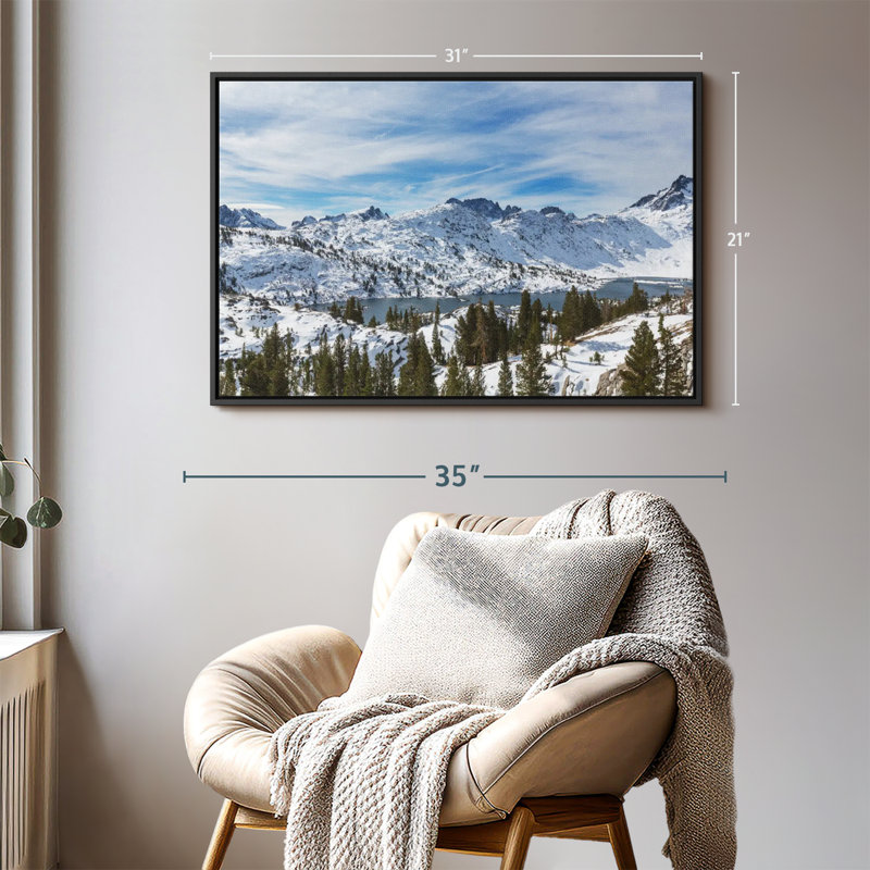 Sierra Nevada Mountain Scene Canvas Print, 21" H x 31" W
