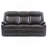 Double Reclining Sofa , DARK BROWN-204103466