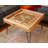 Sharnetta Rustic Word Game Table with Removable Glass Top