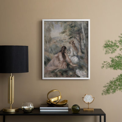 Reproduction encadrée vintage en bois massif XXXVIII