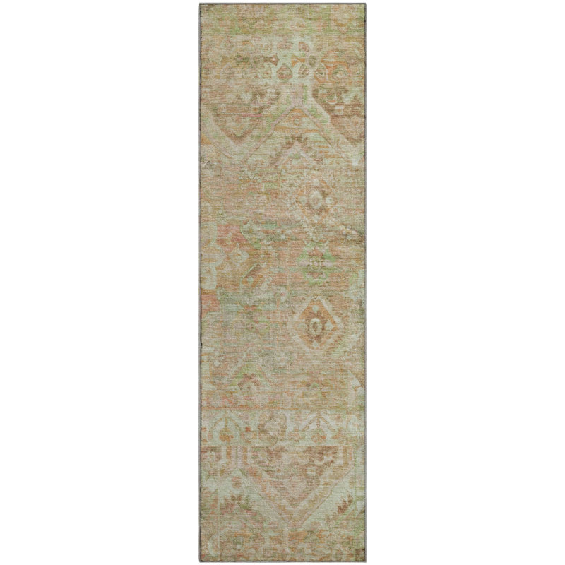 Premium Machine Washable Varasteh AMF1664 Global Rug, Runner 2'3" x 7'6"