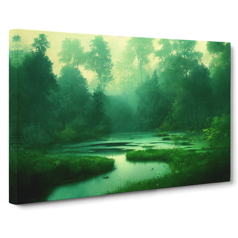 Extravagant Pond - Wrapped Canvas Print, 35cm H x 50cm W x 3cm D