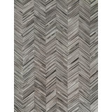 Natural Hide Cowhide Chevron Area Rug