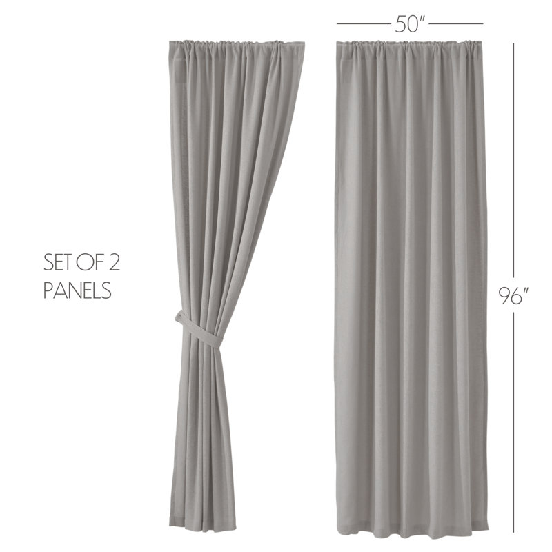 Paire de rideaux obscurcissant 100% coton Vyshonne