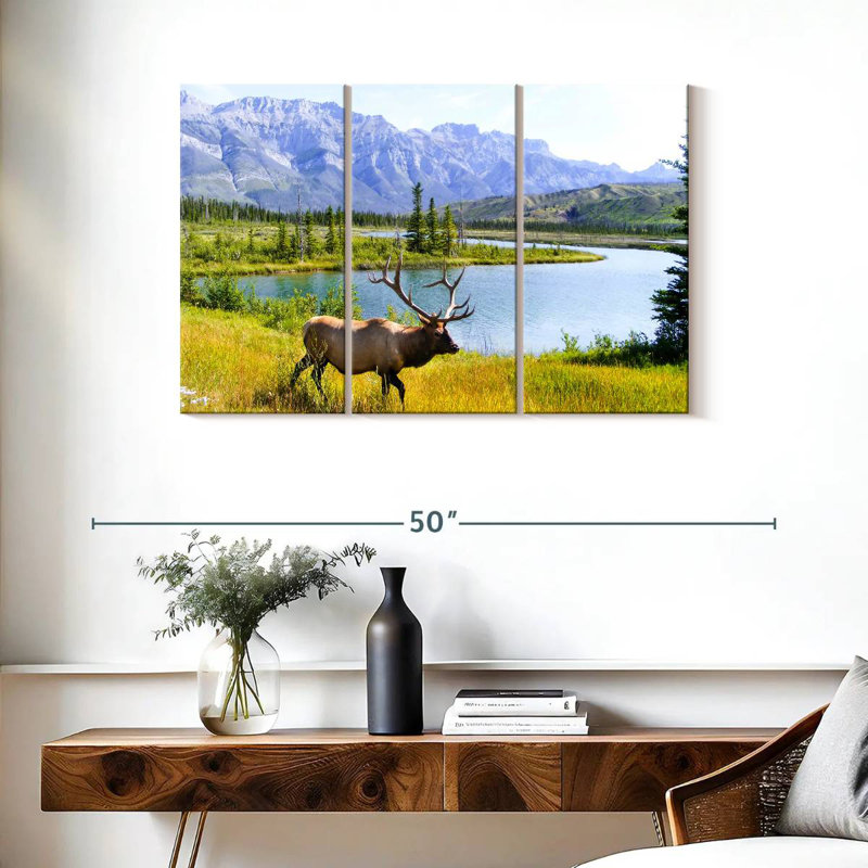 Brampt Elk Paradise, 24" H x 38" W