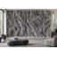 Papier peint imitation bois foncé, gris, fresque murale.-2139221162-2139221168