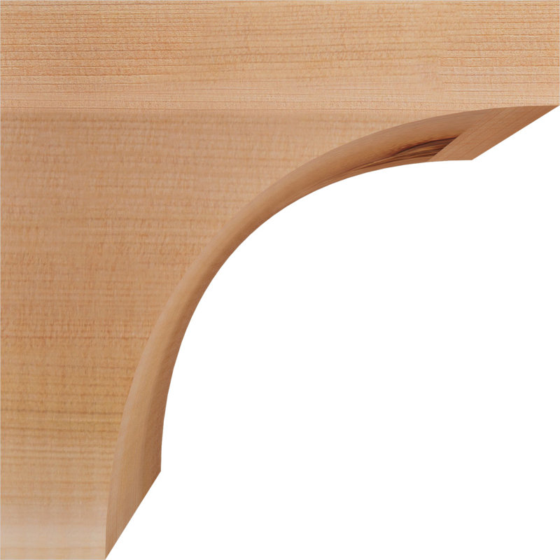 Huntington Corbel, H 8 po x l 3,5 po x P 8 po, Lisse, Cèdre rouge