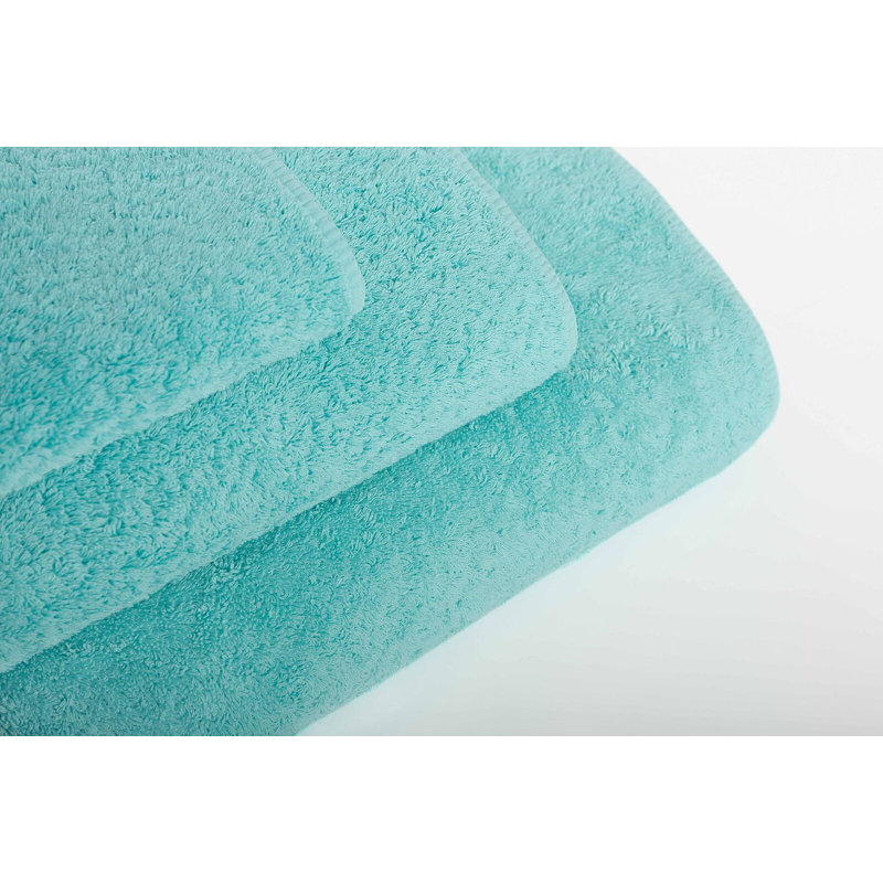 Long Double Loop Hand Towel, Silver, 18" W x 30" L