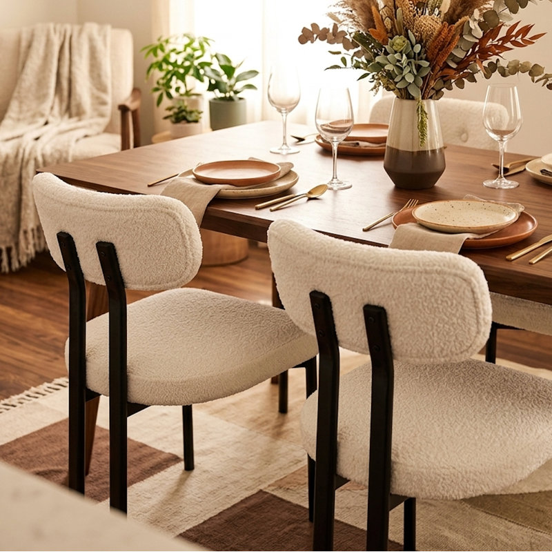 Upholstered Dining Chair Side Chair (set Of 2), 2