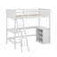 Lit mezzanine simple avec tablettes et bureau-1495502023