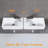 MOHOME 10'' Ceramic Rectangular Bathroom Sink-86125644