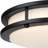 16 Inch 23 Watt LED Indoor Flush Mount Ceiling Fixture with Colour Temperature Selection, Matte Black Finish, Frosted Acrylic Shade-109763900-109763898