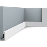 3/8 in D x 1-5/8 in W x 78-3/4 in L Primed White High Impact Polystyrene Baseboard Moulding