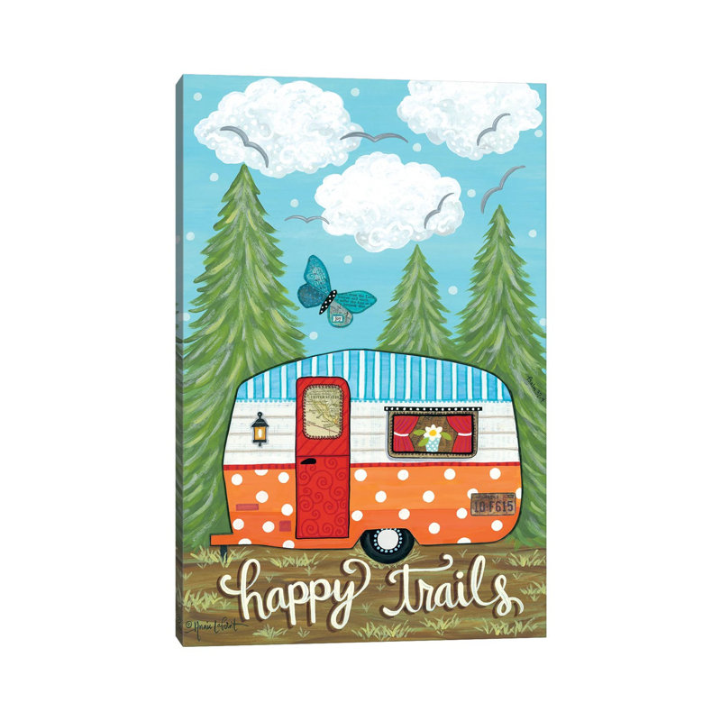Happy Trails by Annie LaPoint - Print on Canvas, Wrapped Canvas, 20.32 cm H x 30.48 cm W