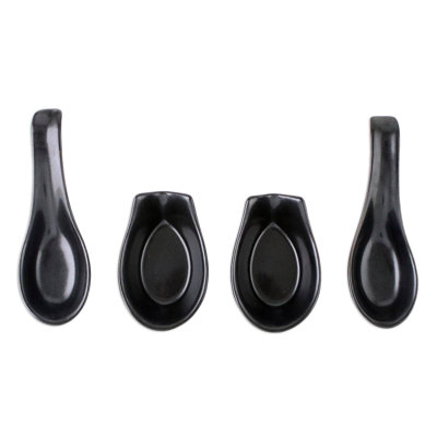 Ceramic / Porcelain Oval Spoon Rest