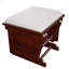 Fauteuil coulissant avec repose-pieds en microfibre beige-1180267134-1180267133