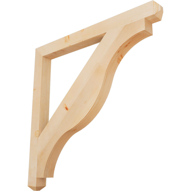 Support pour artisan Funston, Sapin de Douglas, Lisse, H 48 po x l 3,5 po x P 48 po