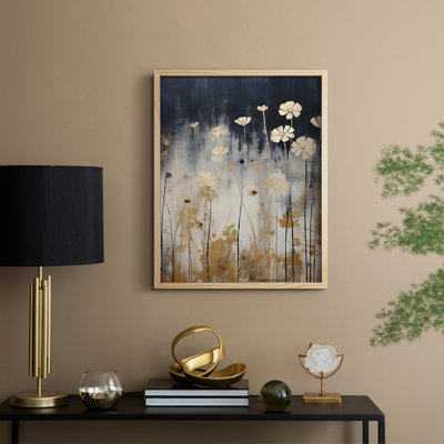 Reproduction encadrée FLORAL Series CDX III - bois massif