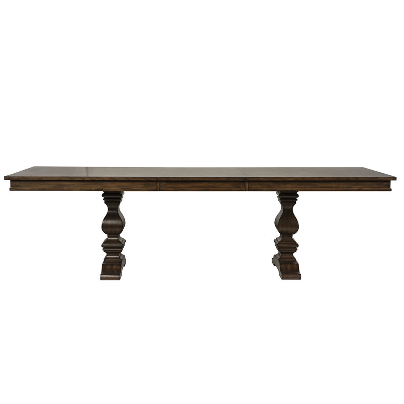 Bristin Trestle Dining Table w/ 24" Removable Leaf