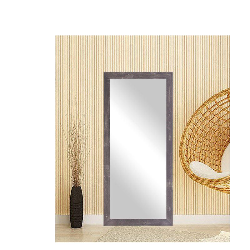 Khawla Solid Wood Flat Mirror, 66" H x 31" W