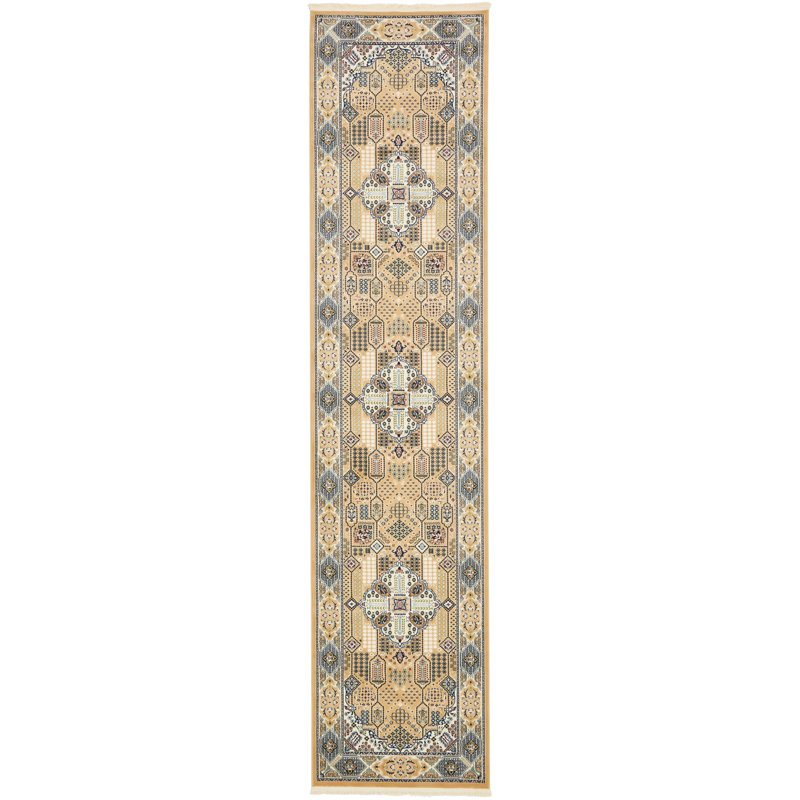 Tapis beige Jackson Jackson, Tapis de couloir 3 pi x 13 pi 1 po