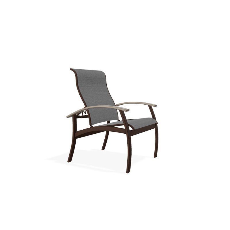 Chaise de patio Askar, Kona texturé, Désert, Titane Sunbrella®